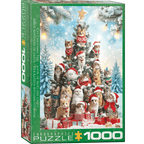 Dėlionė Kalėdinė eglutė Katės 1000