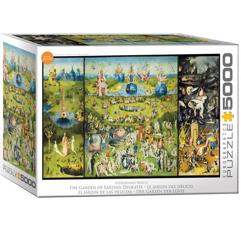 Dėlionė Žemiškų malonumų sodas, Hieronymus Bosch 5000