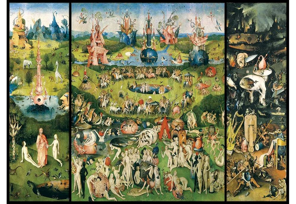 Dėlionė Žemiškų malonumų sodas, Hieronymus Bosch 5000
