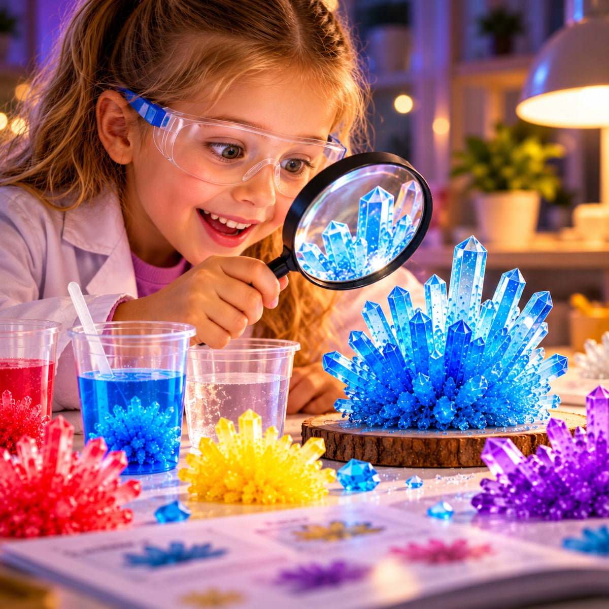 CRYSTAL GROWING jaunojo chemiko kristalų auginimo rinkinys