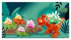 click4TOYS STEM Dinosaur Crystal kristalų auginimas ant dinozaurų, 4 vnt.