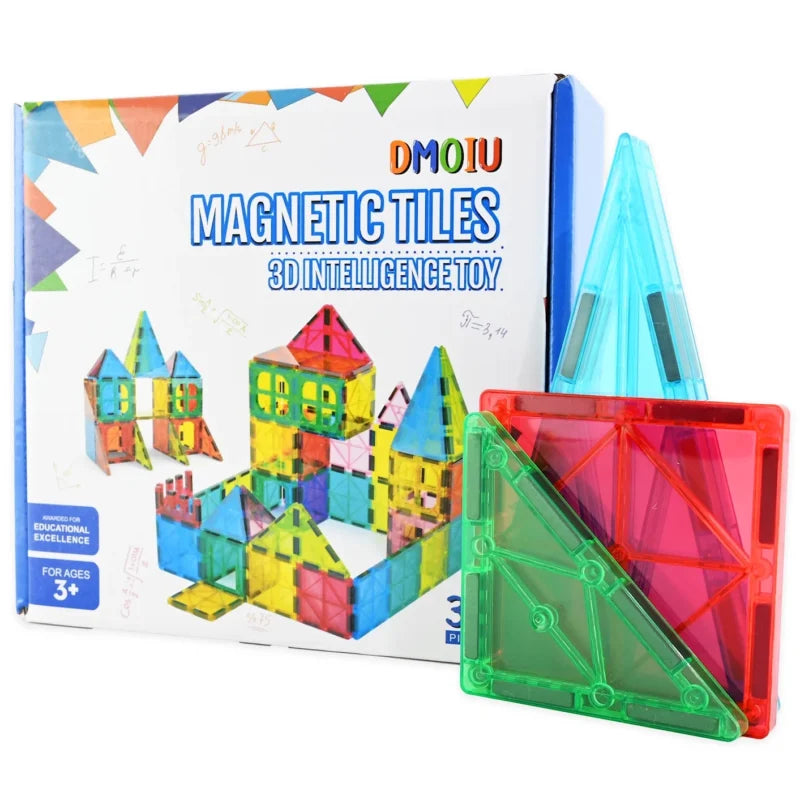 Magnetinis konstruktorius 3D Magnetic tiles 38 detalės