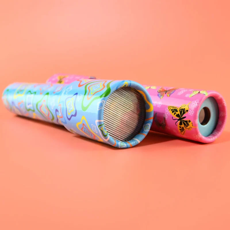 Kaleidoskopas 20 cm. Rožinis arba mėlynas