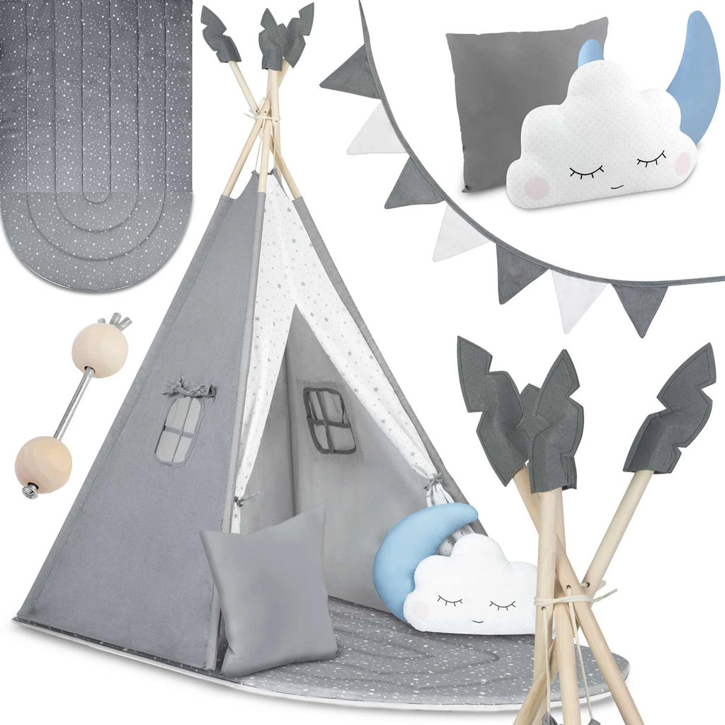Vaikiška tipi palapinė Nukido NK-406 – pilka