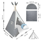 Vaikiška tipi palapinė Nukido NK-406 – pilka