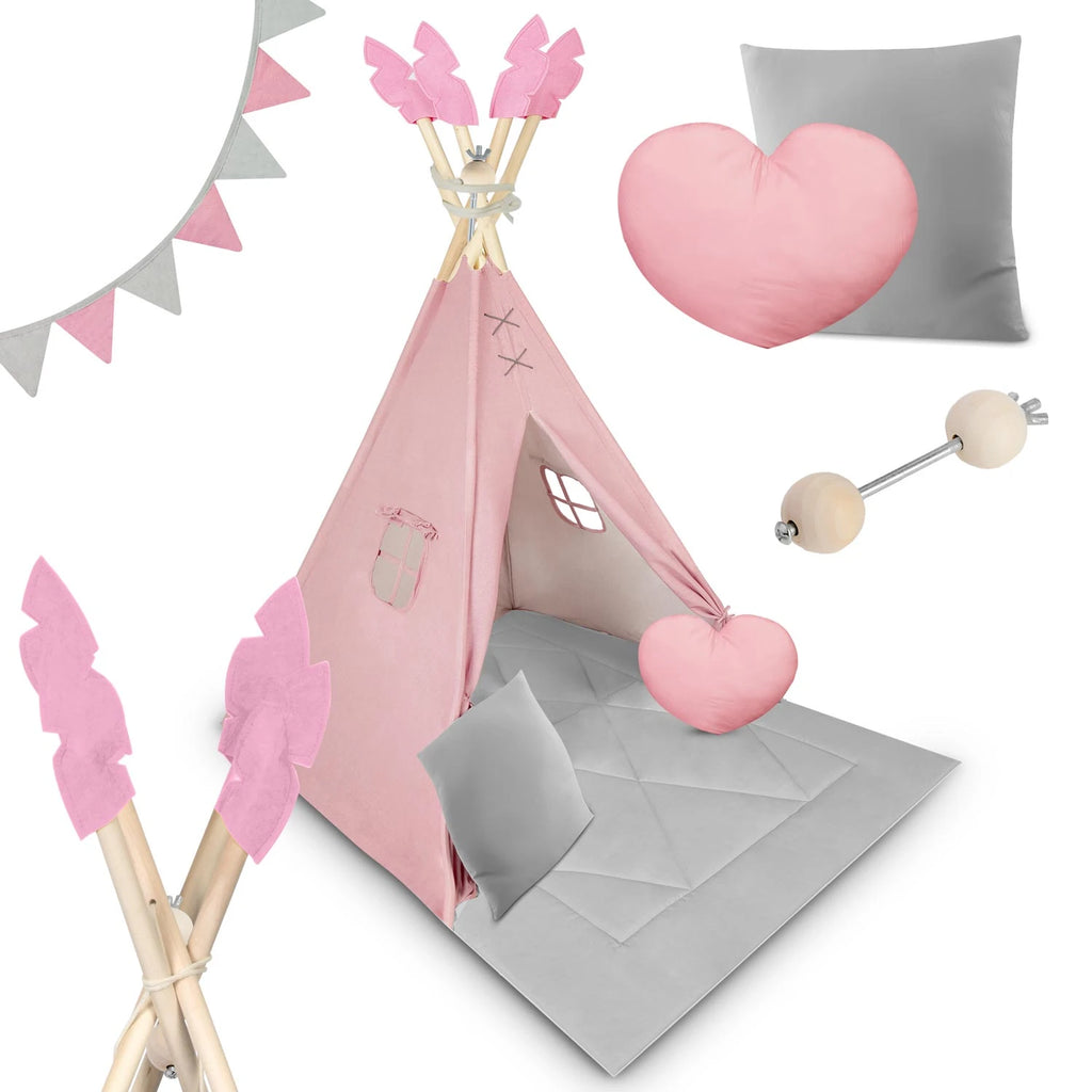 Vaikiška tipi palapinė Nukido NK-406 – rožinė