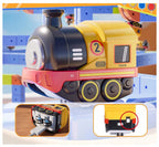click4TOYS MAGNETIC RUNWAY magnetinis takas su elektriniu traukinuku, 123 detalės