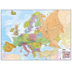 Europos politinis žemėlapis 100x139cm, 1:4,2 mln, laminuotas, su metaliniais laikikliais