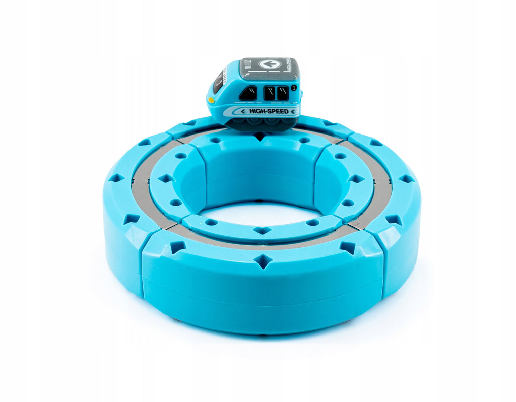 click4TOYS MAGNETIC TRACK GO! magnetinis takas su traukinuku, 39 detalės