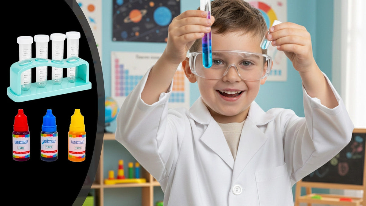 STEM Surprising Chemistry rinkinys su ugnikalniu, 14 eksperimentų