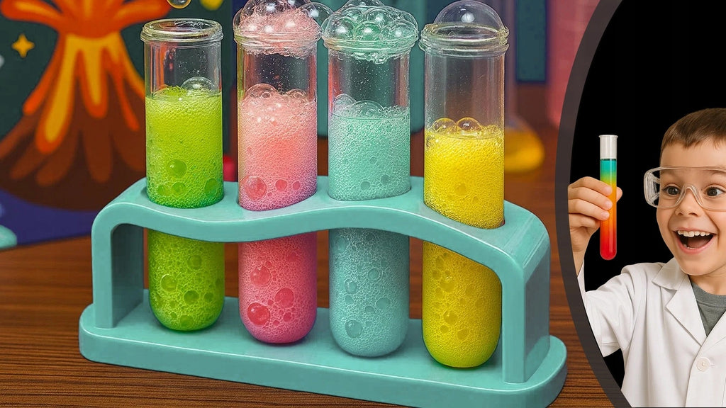 STEM Surprising Chemistry rinkinys su ugnikalniu, 14 eksperimentų