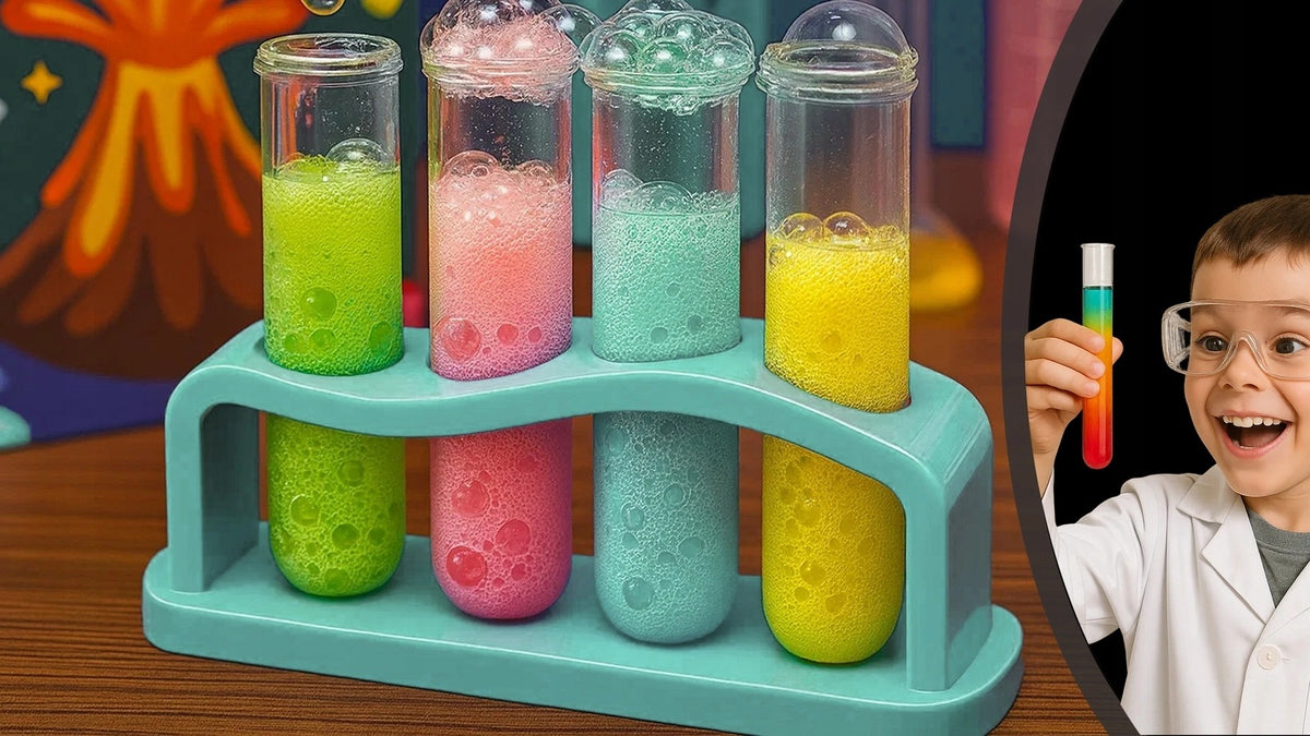 STEM Surprising Chemistry rinkinys su ugnikalniu, 14 eksperimentų