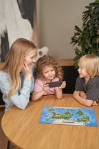 Interaktyvi medinė dėlionė Žemės gyvūnų ir augalų pasaulis. LIETUVIŲ KABA 100 detalių