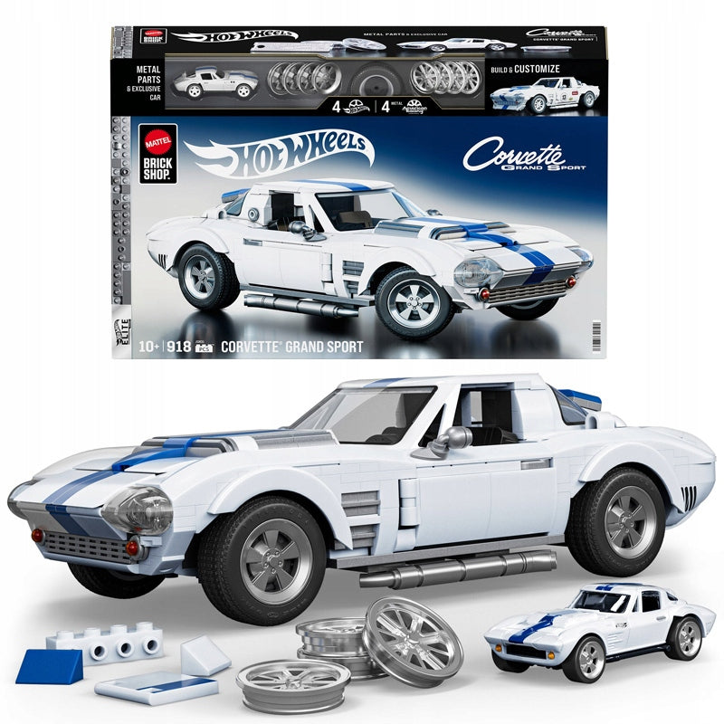 Mattel Brick Shop Hot Wheels Corvette Grand Sport JGR31