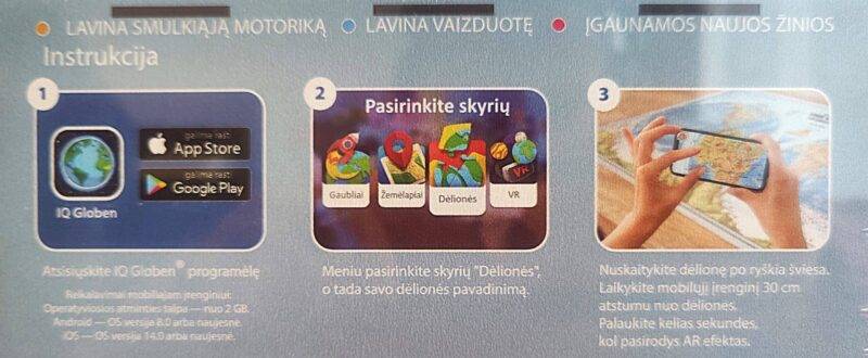 Interaktyvi medinė dėlionė Fizinio Pasaulio žemėlapis-pusrutuliai. LIETUVIŲ KALBA 120