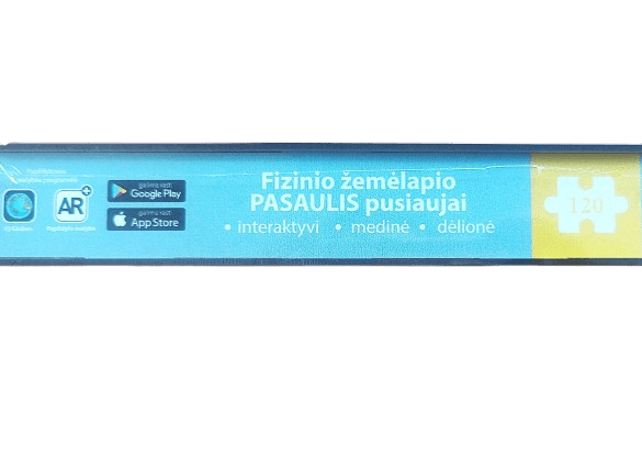 Interaktyvi medinė dėlionė Fizinio Pasaulio žemėlapis-pusrutuliai. LIETUVIŲ KALBA 120