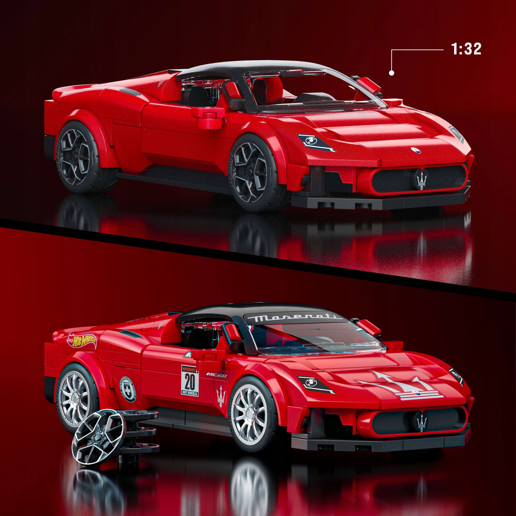 Mattel Brick Shop Hot Wheels Maserati MC20 JFR90