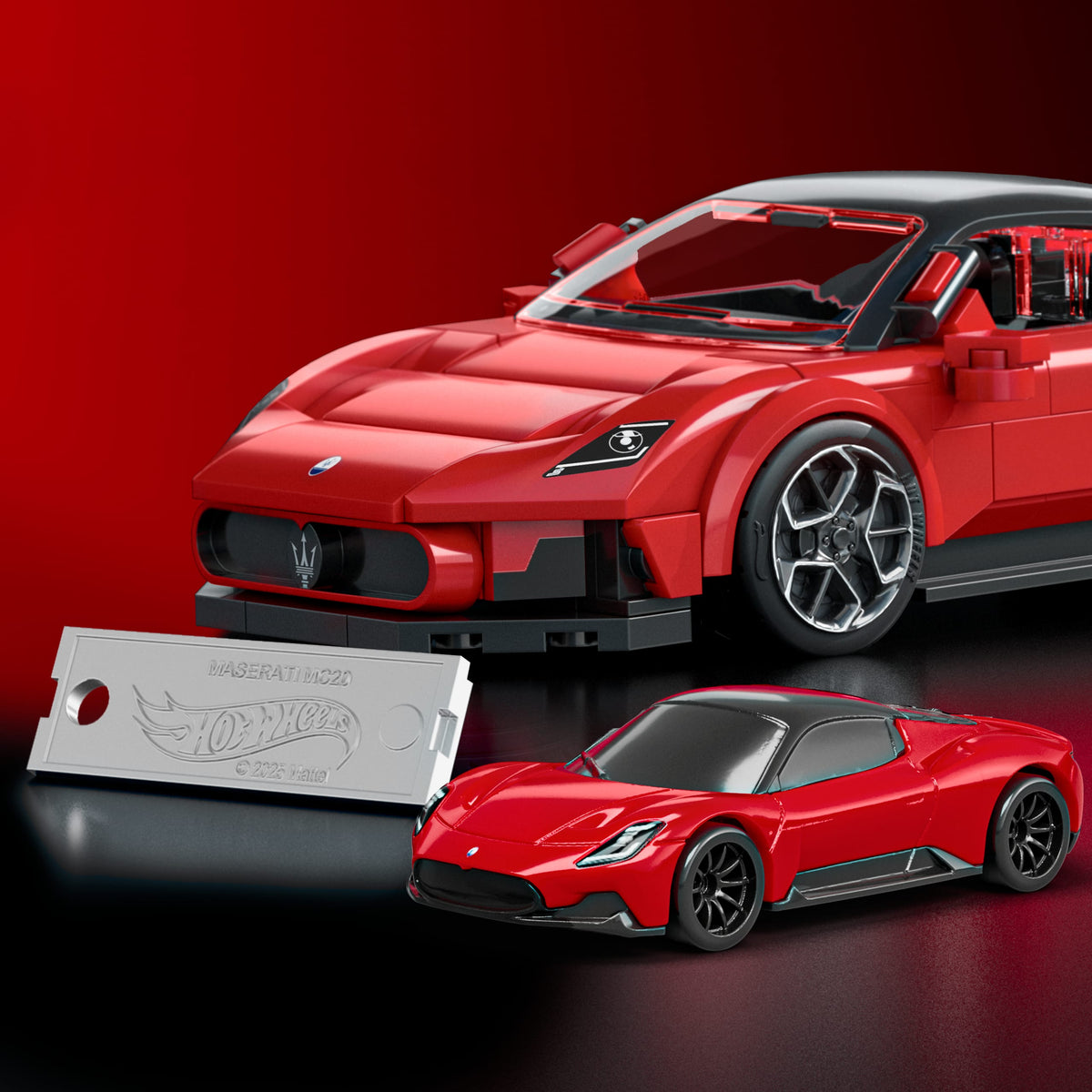 Mattel Brick Shop Hot Wheels Maserati MC20 JFR90