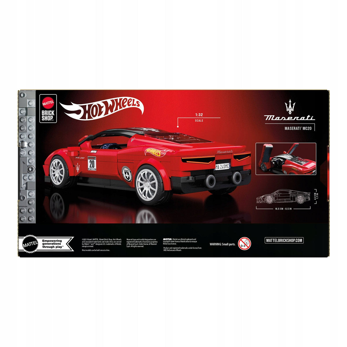 Mattel Brick Shop Hot Wheels Maserati MC20 JFR90