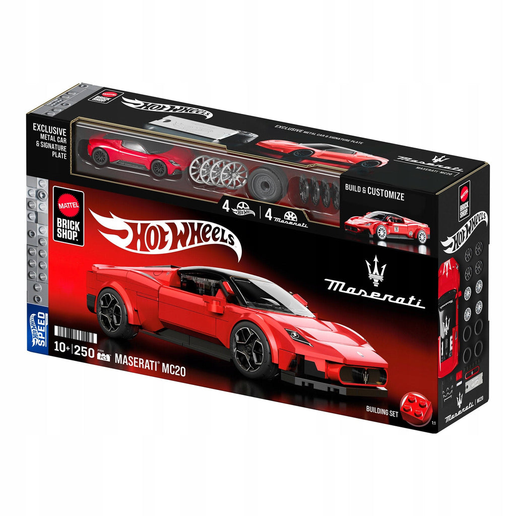 Mattel Brick Shop Hot Wheels Maserati MC20 JFR90