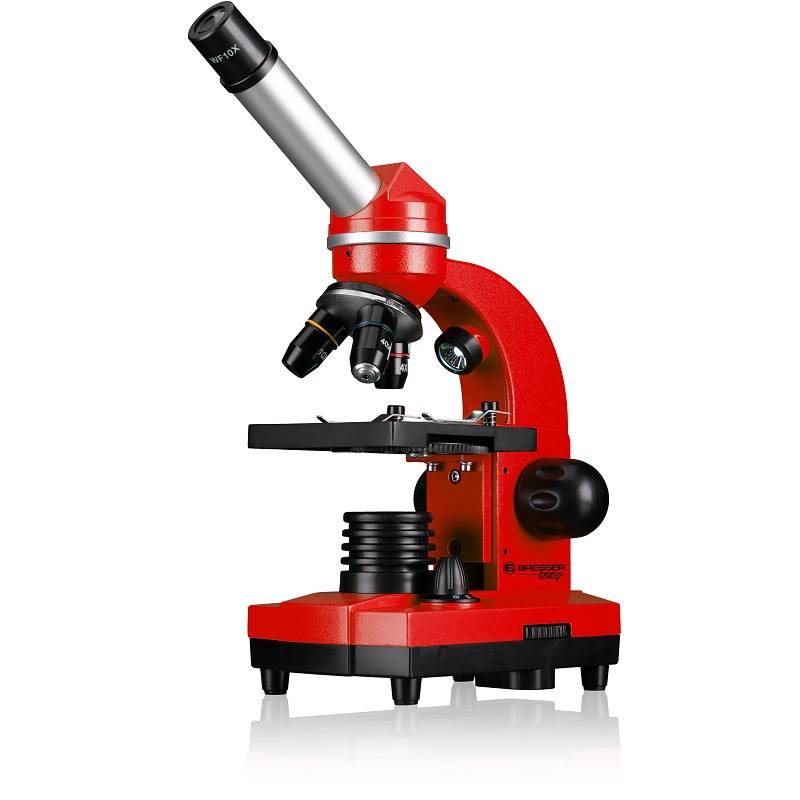 Mikroskopas BIOLUX SEL JUNIOR Student 40x-1600x Raudonas