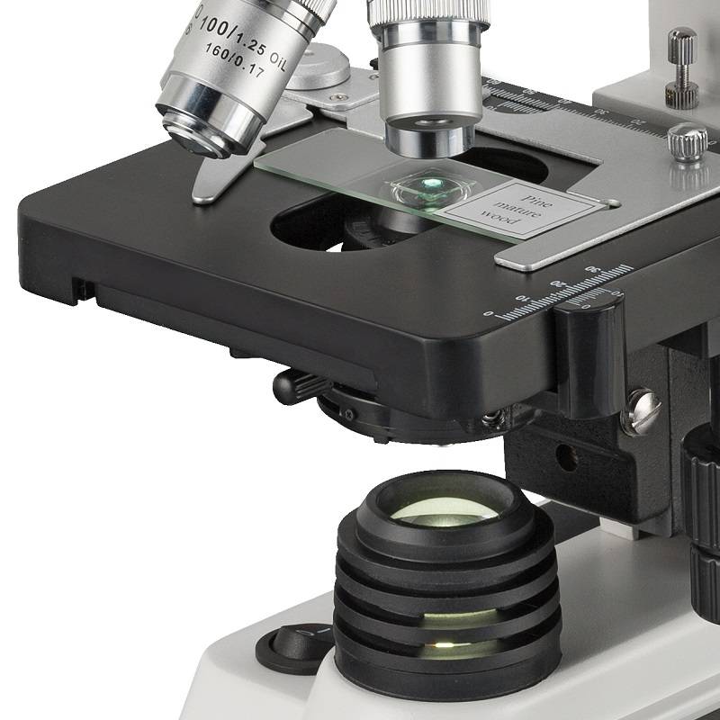 Mikroskopas Researcher Bino 40x-1000x su priedais