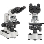 Mikroskopas Researcher Bino 40x-1000x su priedais
