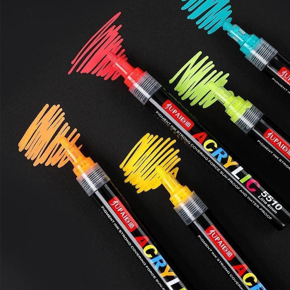 Akriliniai flomasteriai „UPAI“ – 12 spalvų