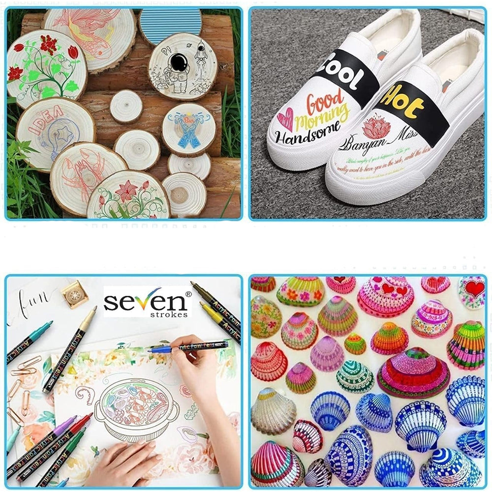 Akriliniai flomasteriai „UPAI“ – 12 spalvų