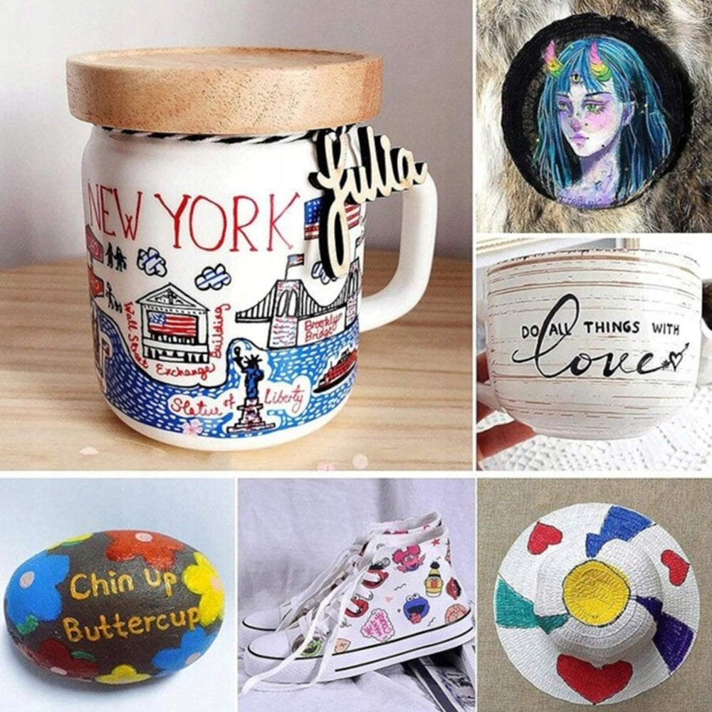 Akrilinis flomasteris „UPAI“ – auksinės spalvos, 4 mm, 15 cm