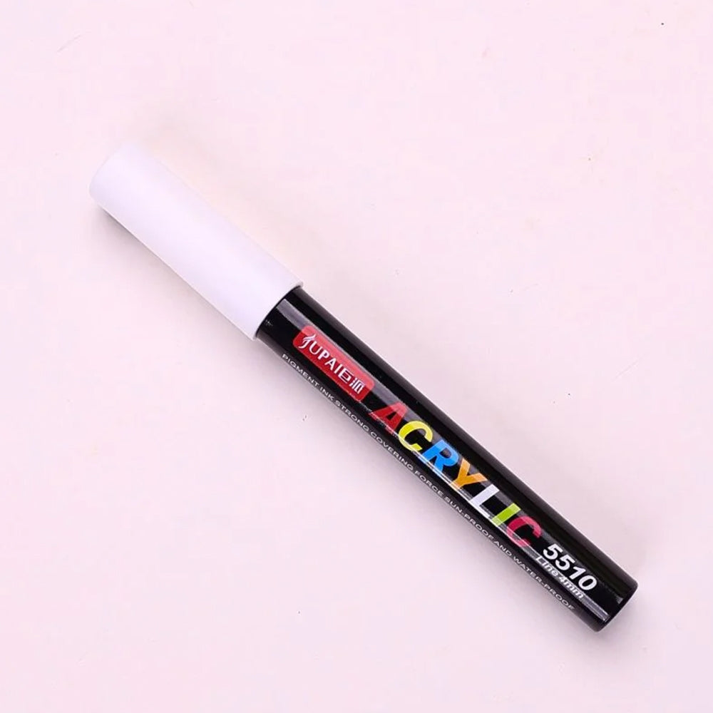 Akrilinis flomasteris „UPAI“ – baltos spalvos, 4 mm, 15 cm