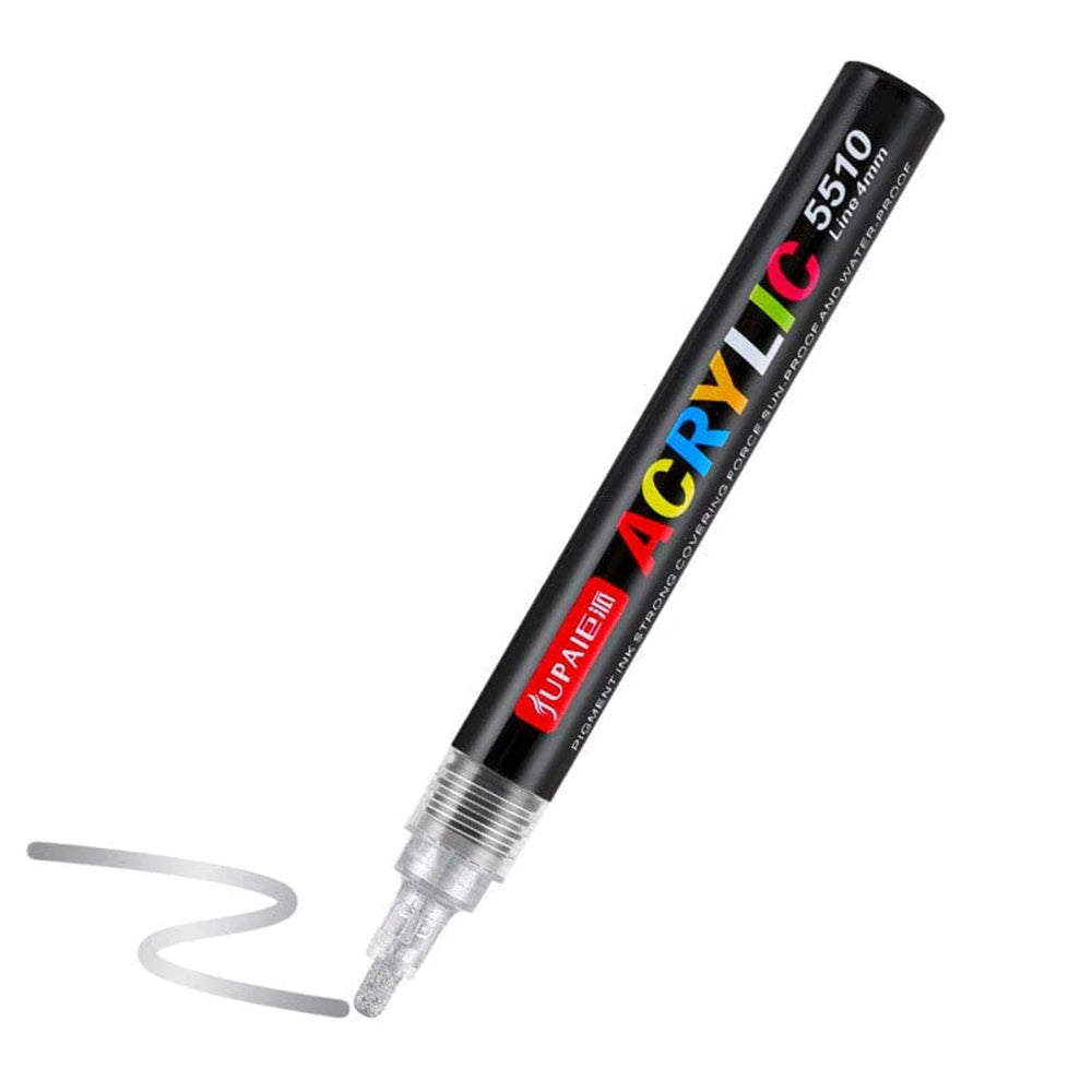 Akrilinis flomasteris „UPAI“ – pilkos spalvos, 4 mm, 15 cm