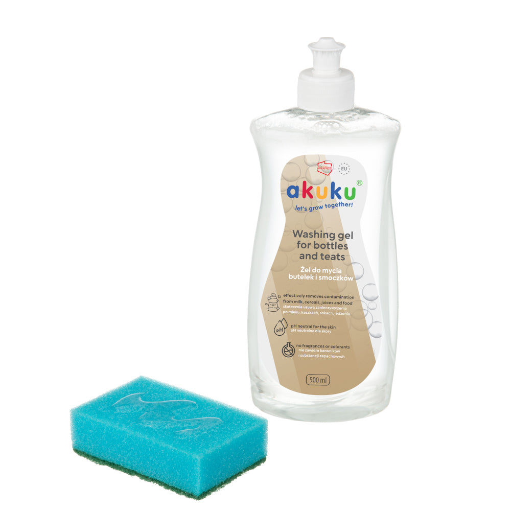 Akuku čiulptukų ir buteliukų plovimo skystis 500ml A0712