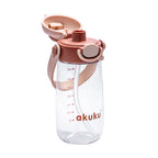 Akuku gertuvė su šiaudeliu 480ml pilkas mocha A0726
