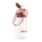 Akuku gertuvė su šiaudeliu 480ml pilkas mocha A0726