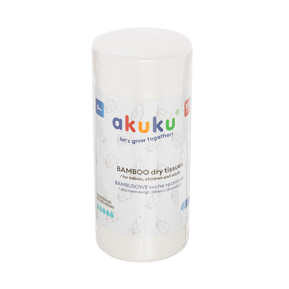 Akuku rankšluostis bambukinis ritinėlis 100vnt 18x25 A0687