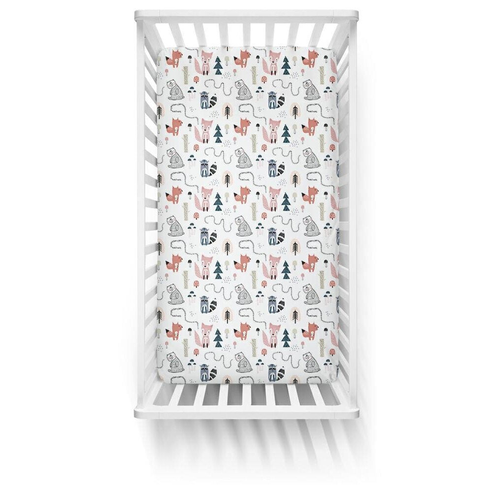 Ankras paklodė su guma 120x60 lapė takelis