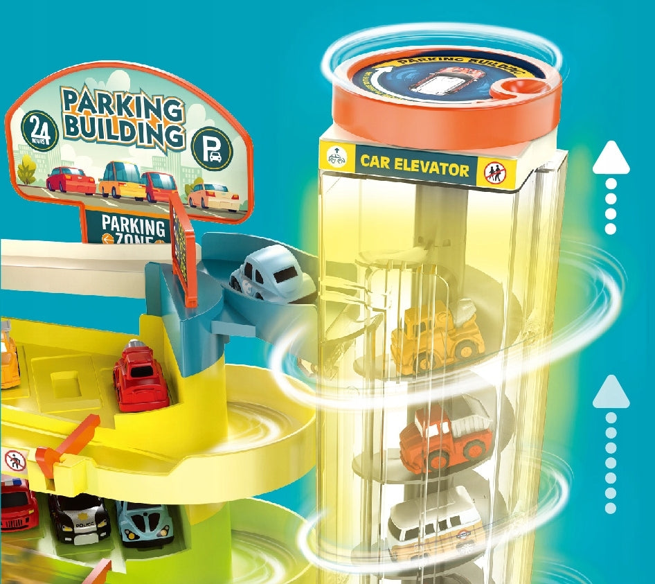 Automobilių stovėjimo aikštelė su liftu