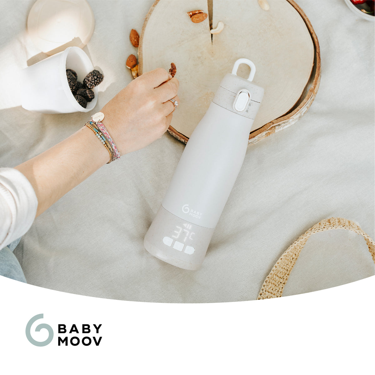 Babymoov šildytuvas kelioninis Moov & Feed kreminis A002103