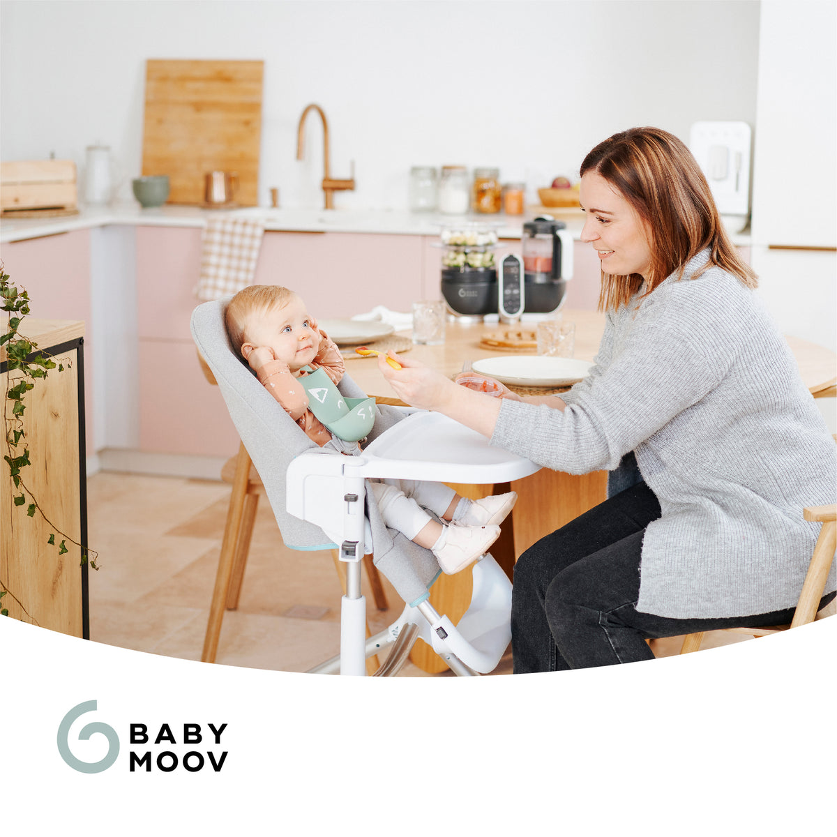 Babymoov trintuvas garintuvas Nutribaby + 6/1 pilkas A001124