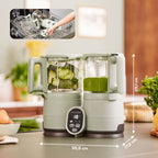 Babymoov trintuvas garintuvas Nutribaby stiklinis žalias A001138