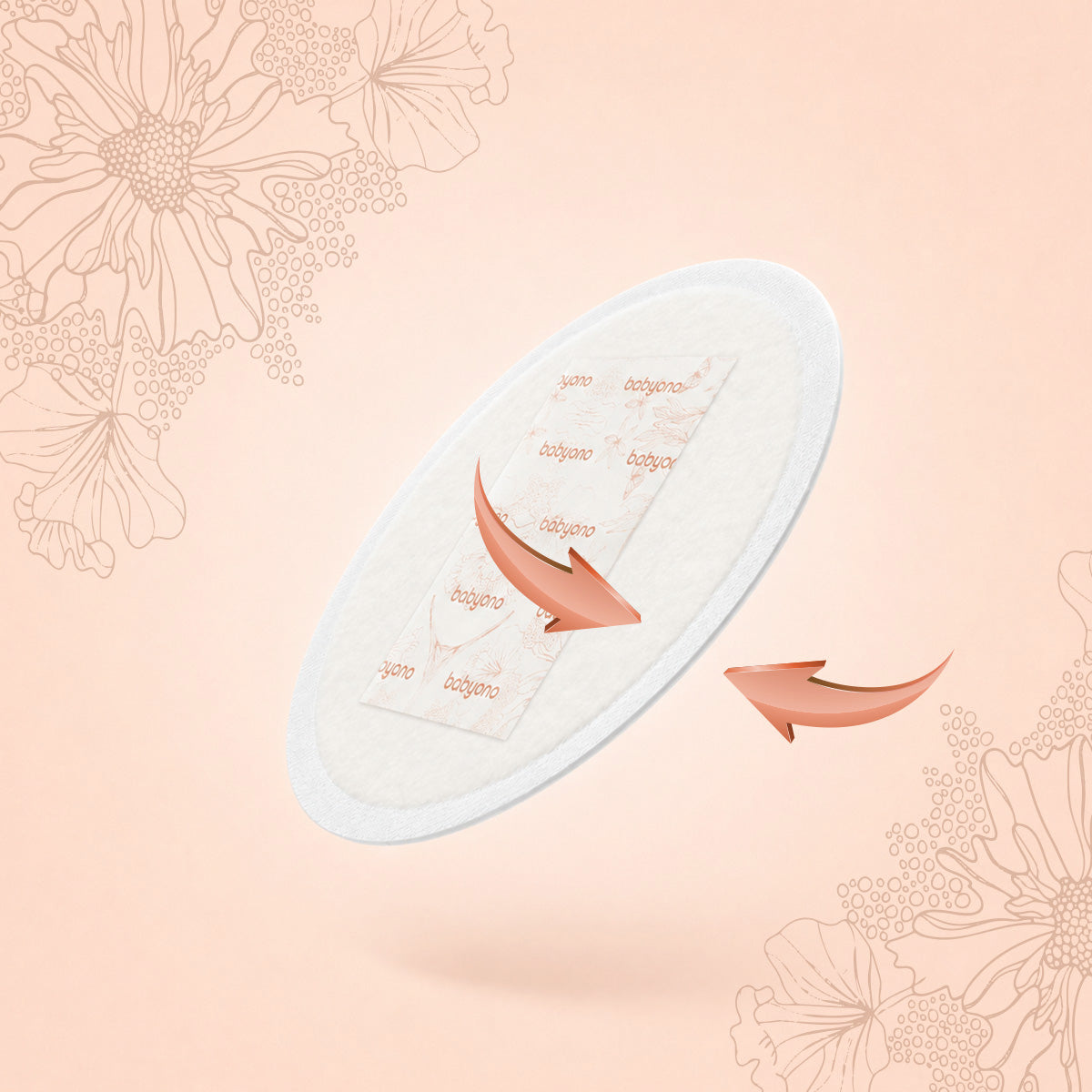 Babyono įdėklai į liemenėlę CLASSIC 140vnt 1704/140