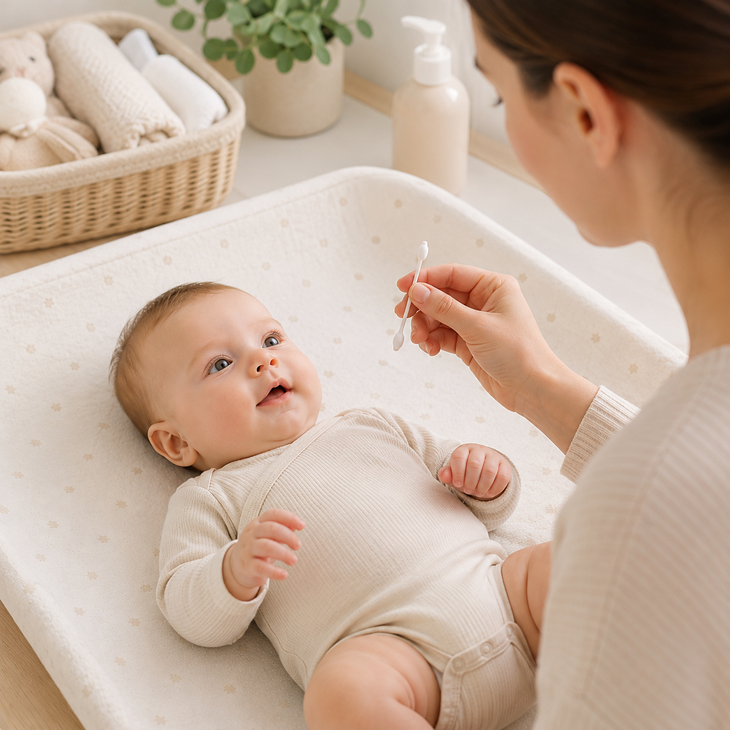 Babyono krapštukai ausims vaikiški saugus medvilniniai 60vnt 1711