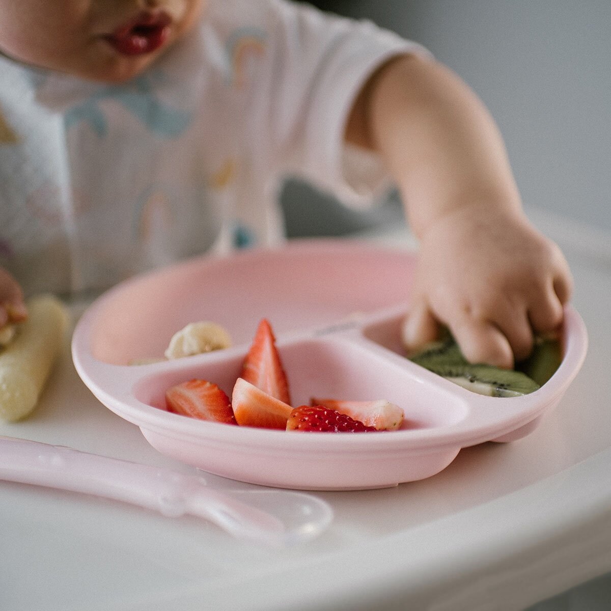 Babyono lėkštutė silikoninė neslystanti rožinė 1482/02