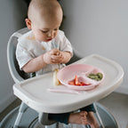 Babyono lėkštutė silikoninė neslystanti rožinė 1482/02