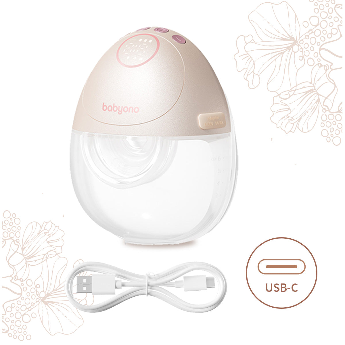 Babyono pientraukis elektrinis laisvų rankų dvigubas App VENUS DUO 1702