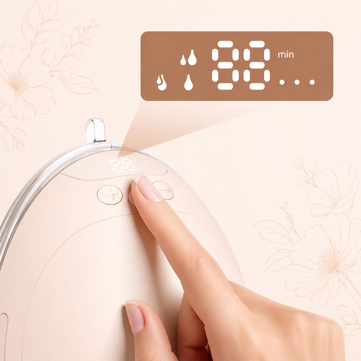 Babyono pientraukis elektrinis laisvų rankų pientraukis SHELLY PRO 1701