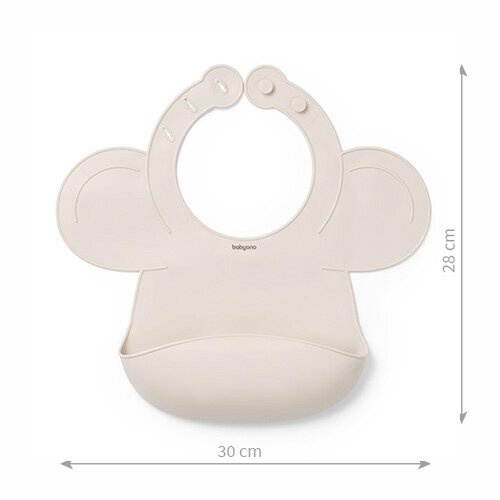 Babyono seilinukas silikoninis užsegamas kreminis 1639/04