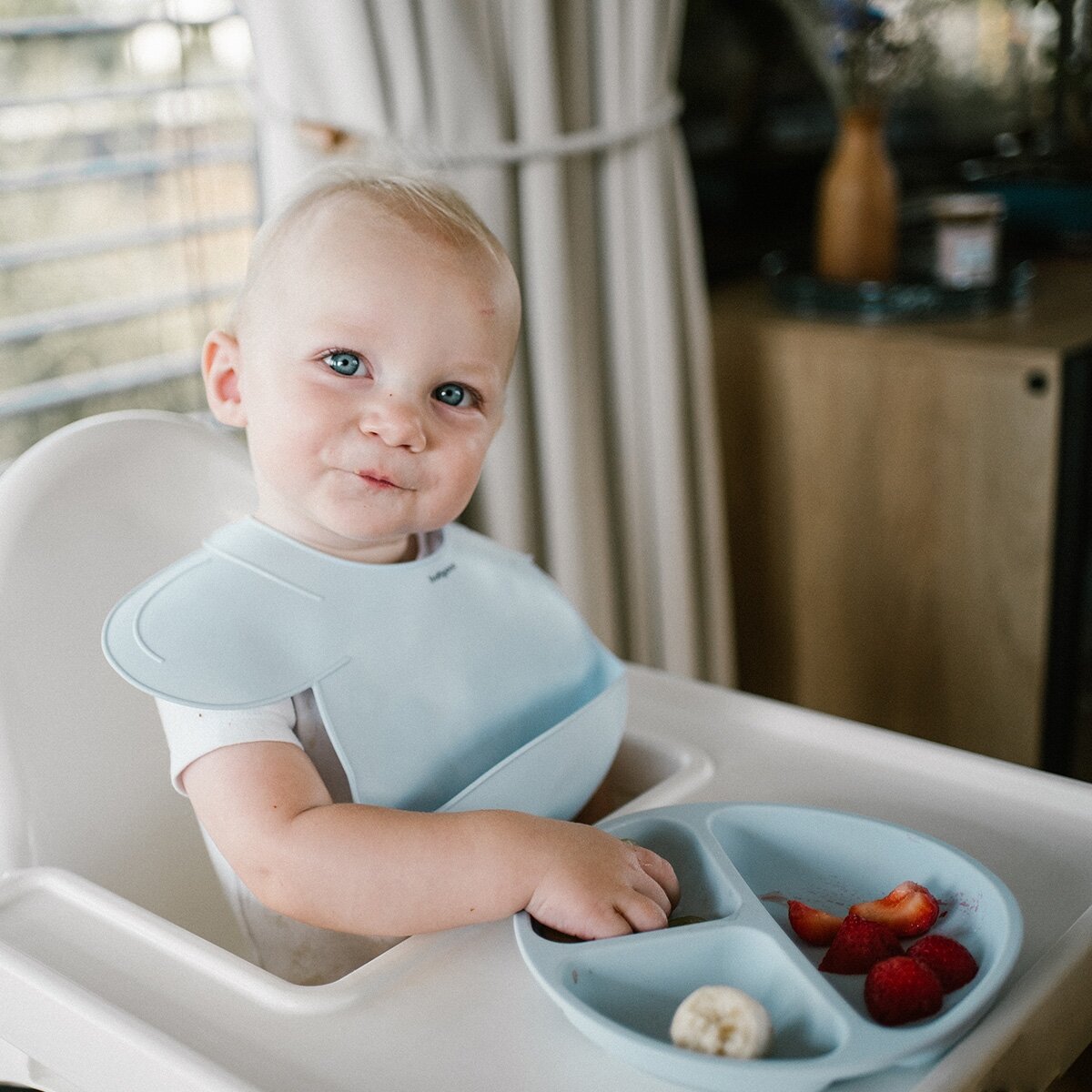Babyono seilinukas silikoninis užsegamas mėlynas 1639/01