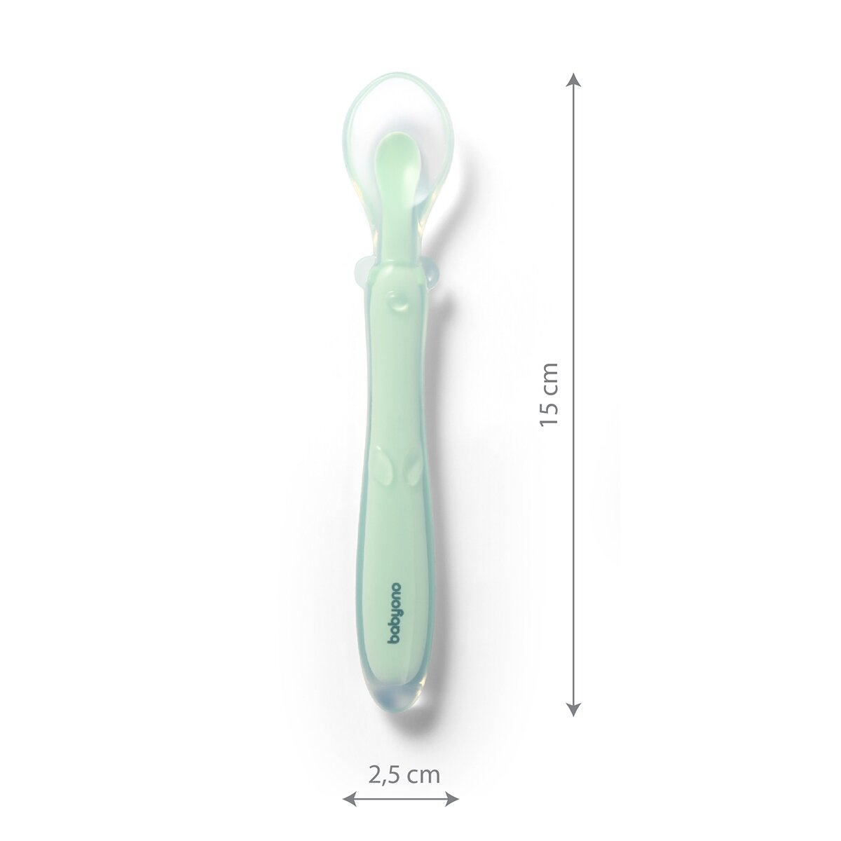 Babyono silikoninis šaukštelis lankstomas mėtinis 785/02